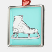 IJsschaatsen Metalen Ornament (Links)
