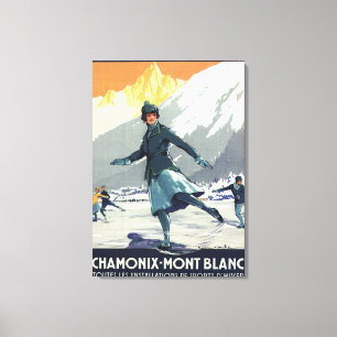 IJsschaatsen - Poster van de Olympische Promo PLM Canvas Afdruk