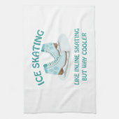 ijsschaatsen theedoek (Verticaal)