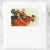 ijsschaatsen van 1915 rechthoekige sticker (Tas)