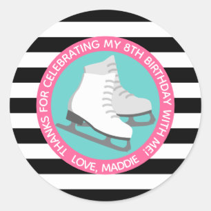 IJsschaatsfeest Treat Bag Stickers Party Favors