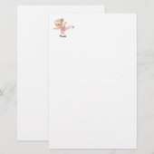 ijsschaatsmeisje briefpapier (Voorkant / Achterkant)