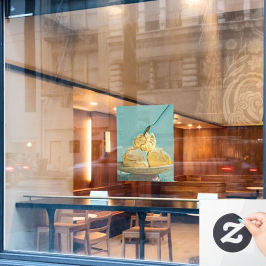 ijsschelp raamsticker (Cafe Raam)