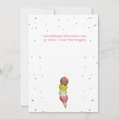 IJsschep zomer foto verjaardagsfeestje Kaart (Achterkant)