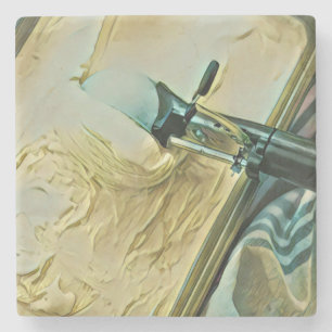 ijsschottaart stenen onderzetter