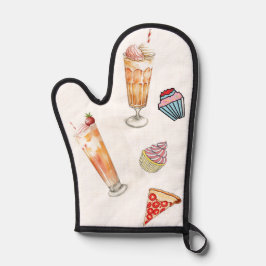 Ijssoda, cupcakes, lekkere pizza ovenhandschoen ovenwant