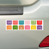 ijsvector bumpersticker (Op auto)