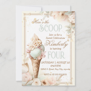 Ijsverjaardag.  ijsje sociaal kaart