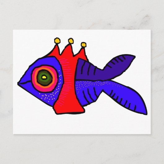 ijsvis briefkaart (Voorkant)