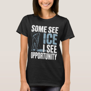 Ijsvisliefhebber vangt vis Visser Visser T-shirt