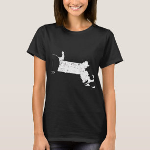 Ijsvissen roept MA Tonijnvissende T-shirt