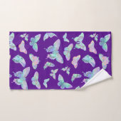  ijsvlinders op Paars Bad Handdoek (Handdoek)