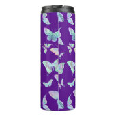  ijsvlinders op Paars Thermosbeker (Achterkant)