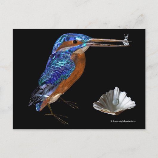 IJSVOGEL BRIEFKAART (Voorkant)