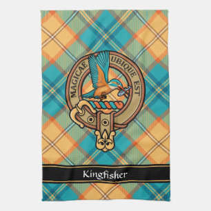 IJsvogel Crest op Schotse Keukenhanddoek