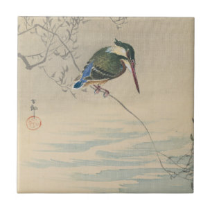 IJsvogel door Ohara Koson Tegeltje