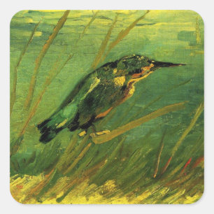 IJsvogel door Vincent van Gogh Vierkante Sticker