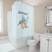 Ijsvogel douchegordijn (In situ)