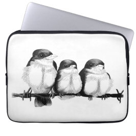 ijsvogel kuikens laptop sleeve