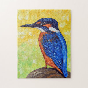 IJsvogel Schilderij Briefkaart Legpuzzel