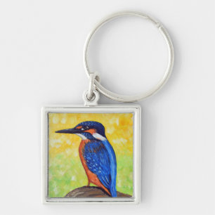 IJsvogel Schilderij Sleutelhanger
