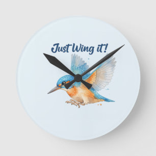 IJsvogel Wandklok Ronde Klok