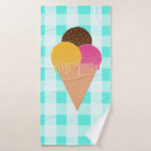 ijswafelkegel badhanddoek
