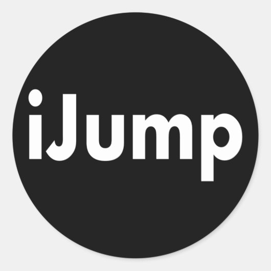 iJump Ronde Sticker (Voorkant)