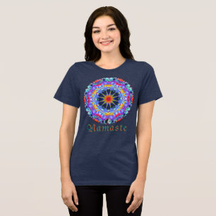 Ijverige Namaste Kaleidoscoop Tri-Blend Shirt