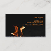 IJzer Chef Japans restaurant Koken Klassen Visitekaartje (Achterkant)