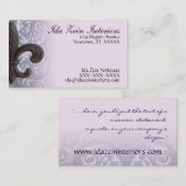 IJzer fleur de lis Custom Business Ca Visitekaartje (Voorkant / Achterkant)