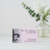 IJzer fleur de lis Custom Business Ca Visitekaartje (Staand voorkant)