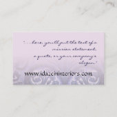 IJzer fleur de lis Custom Business Ca Visitekaartje (Achterkant)