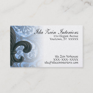 IJzer fleur de lis Custom Business Ca Visitekaartje