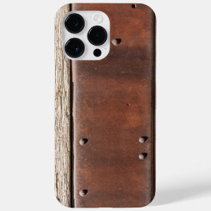 Ijzer, hout, bouten maken sterk taai Case-Mate iPhone 14 pro max hoesje