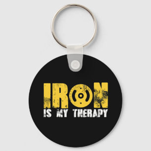 IJzer is mijn therapie Gym Sleutelhanger