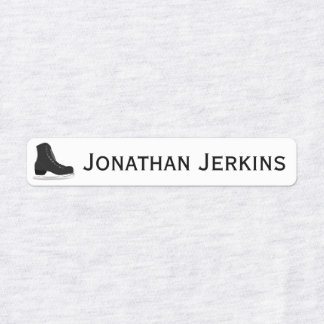IJzer of Schaats op Logo Labels