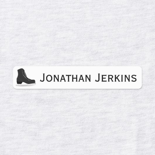 IJzer of Schaats op Logo Labels (Design 1)