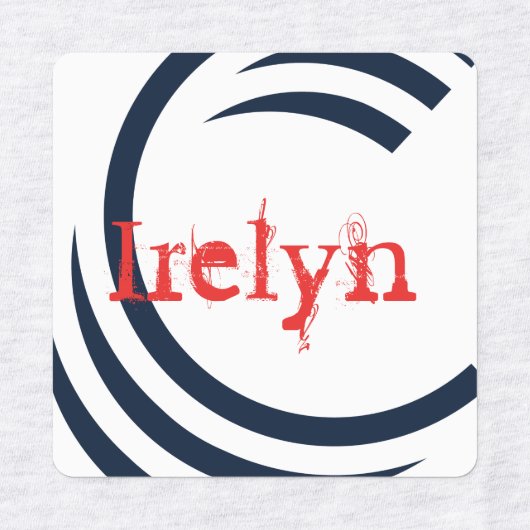 Ijzer op kledinglabels labels (Design 2)