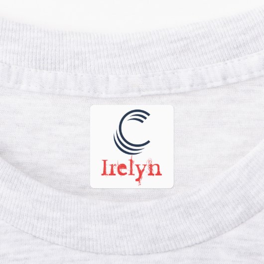 Ijzer op kledinglabels labels (Aangebracht)