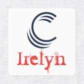 Ijzer op kledinglabels labels (Design 1)