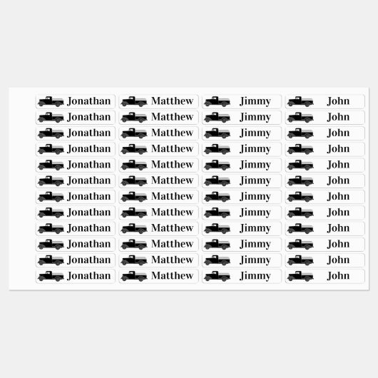 Ijzer op vrachtwagenetiketten labels (Vel)