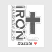 Ijzer Scherpt Ijzer 3"x 3"Vinyl Stickers (Vel)