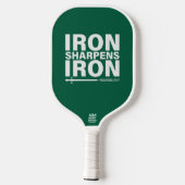 IJzer scherpt ijzer (Hunter Green) Pickleball Paddle (Achterkant)