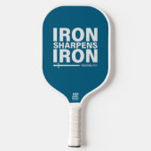 IJzer Scherpt IJzer (Ocean Blue) Pickleball Paddle (Achterkant)