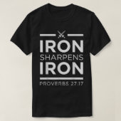 IJzer Sharpens IJzer T, Origineel Ontwerp, T-shirt (Design voorkant)