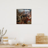 IJzer, steenkool, William Bell Scott Industrial Ag Poster (Keuken)