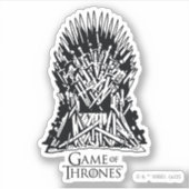IJzer troonpictogram Sticker (Voorkant)