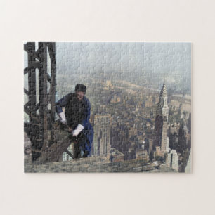 Ijzerbewerker op het raamwerk Empire State 1930 Ji Legpuzzel
