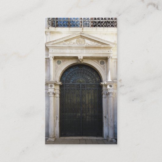 ijzerdeur visitekaartje (Voorkant)